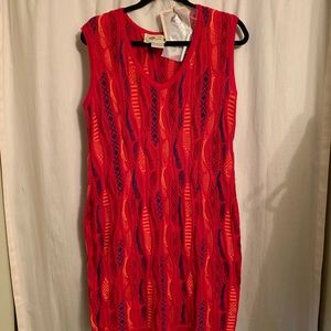 Red Knit Sweater Dress